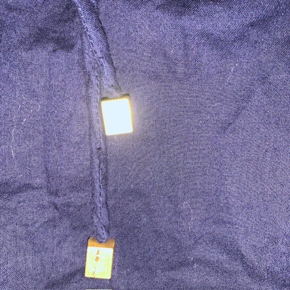 Michael Kors Navy Blue Sleeveless 100% Cotton Y2K style Top Size Small - Picture 7 of 11